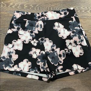 Express Printed High Waisted Shorts